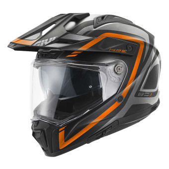 Integrale Givi 80.1 Fiber Apex Matt Titanium Black Orange