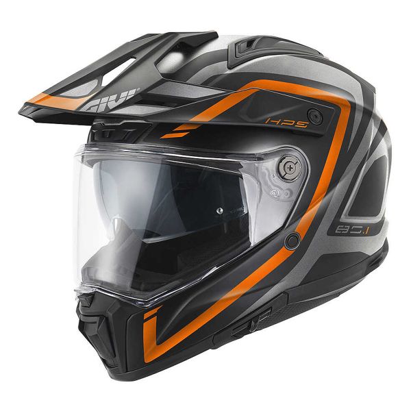 Integrale Givi 80.1 Fiber Apex Matt Titanium Black Orange