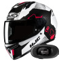 Casque Integrale HJC C10 Aspa MC1 + Kit bluetooth 5R Lite