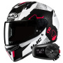 Casque Integrale HJC C10 Aspa MC1 + Kit Bluetooth 5S