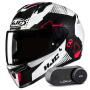 Casque Integrale HJC C10 Aspa MC1 + Kit Bluetooth Lokui K30