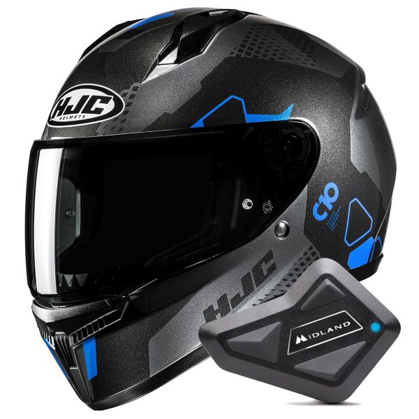 Integrale HJC C10 Aspa MC2 + Kit Bluetooth BT Mini