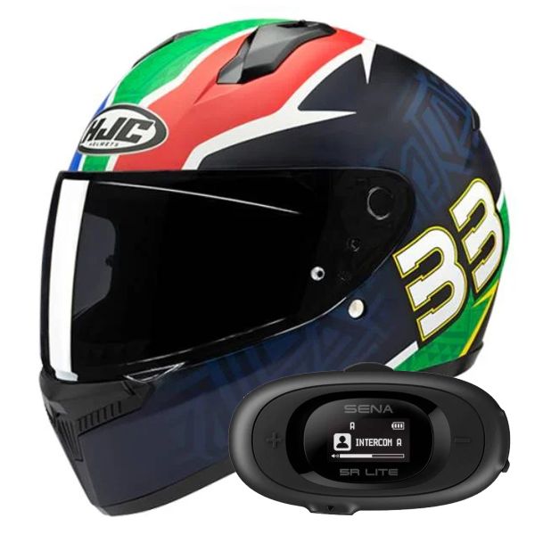 Integrale HJC C10 Brad Binder 33 + Kit bluetooth 5R Lite