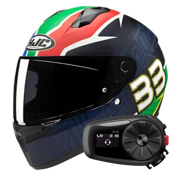 Integrale HJC C10 Brad Binder 33 + Kit Bluetooth 5S Solo