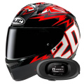 Pack C10 Diablo Mask Quartararo + Kit bluetooth 5R Lite