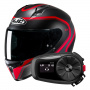 Casque Integrale HJC C10 Elie MC1SF + Kit Bluetooth 5S