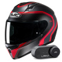 Casque Integrale HJC C10 Elie MC1SF + Kit Bluetooth Lokui K30