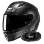 Casque Integrale HJC C10 Elie MC5SF + Kit bluetooth 5R Lite