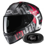 Casque Integrale HJC C10 Fop MC1SF + Kit bluetooth 5R Lite