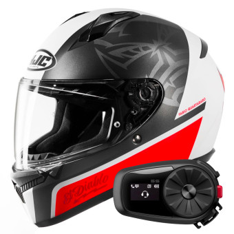 Integrale HJC C10 FQ20 Fabio Quartararo + Kit Bluetooth 5S Solo