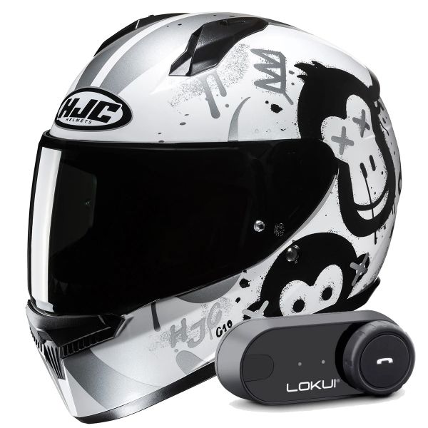 Integrale HJC C10 Geti MC10 + Kit Bluetooth Lokui K30