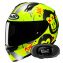 Casque Integrale HJC C10 Geti MC3HSF + Kit bluetooth 5R Lite Solo