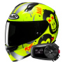 Casque Integrale HJC C10 Geti MC3HSF + Kit Bluetooth 5S Solo