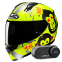 Casque Integrale HJC C10 Geti MC3HSF + Kit Bluetooth Lokui K30