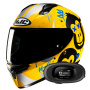 Casque Integrale HJC C10 Geti MC3SF + Kit bluetooth 5R Lite Solo
