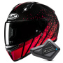 Casque Integrale HJC C10 Haven MC1 + Kit Bluetooth BT Mini