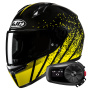 Casque Integrale HJC C10 Haven MC3 + Kit Bluetooth 5S Solo