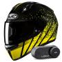 Casque Integrale HJC C10 Haven MC3 + Kit Bluetooth Lokui K30