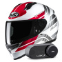 Casque Integrale HJC C10 Hiper MC1 + Kit Bluetooth Lokui K30