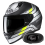Casque Integrale HJC C10 Hiper MC3HSF + Kit bluetooth 5R Lite Solo