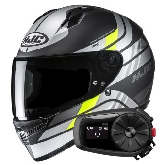 Integrale HJC C10 Hiper MC3HSF + Kit Bluetooth 5S Solo