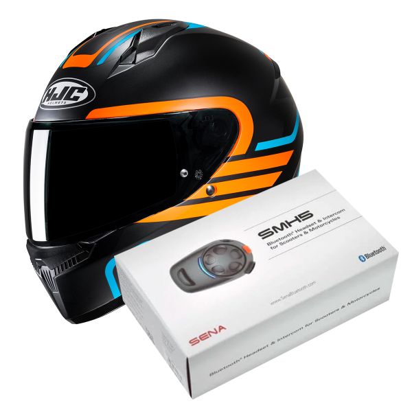 Integrale HJC C10 Lito MC27SF + Kit Bluetooth SMH5 Solo