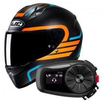 Integrale HJC C10 Lito MC27SF + Kit Bluetooth 5S