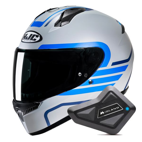 Integrale HJC C10 Lito MC2SF + Kit Bluetooth BT Mini