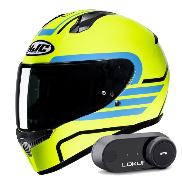 Integrale HJC C10 Lito MC3H + Kit Bluetooth Lokui K30