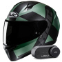 Casque Integrale HJC C10 Tez MC4SF + Kit Bluetooth Lokui K30