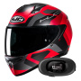 Casque Integrale HJC C10 Tins MC1SF + Kit bluetooth 5R Lite