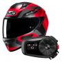 Casque Integrale HJC C10 Tins MC1SF + Kit Bluetooth 5S