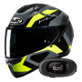 Casque Integrale HJC C10 Tins MC3H + Kit bluetooth 5R Lite