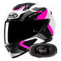 Casque Integrale HJC C10 Tins MC8 + Kit bluetooth 5R Lite