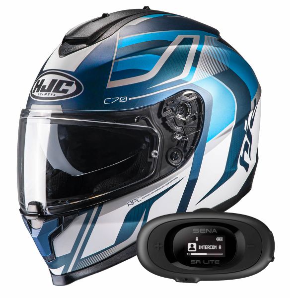 Integrale HJC C70 Lantic MC2SF + Kit bluetooth 5R Lite
