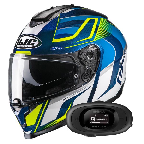 Integrale HJC C70 Lantic MC3H + Kit bluetooth 5R Lite