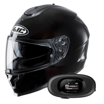Integrale HJC C70 Metal Black + Kit bluetooth 5R Lite