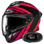 Casque Integrale HJC C71 Faber MC1 + Kit bluetooth 5R Lite Solo