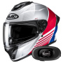 Casque Integrale HJC C71 Morix MC21 + Kit bluetooth 5R Lite Solo