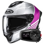 Casque Integrale HJC C71 Morix MC8 + Kit Bluetooth 5S Solo