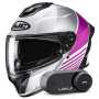Casque Integrale HJC C71 Morix MC8 + Kit Bluetooth Lokui K30