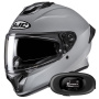 Casque Integrale HJC C71 N.Gray + Kit bluetooth 5R Lite Solo