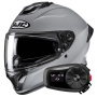 Casque Integrale HJC C71 N.Gray + Kit Bluetooth 5S Solo