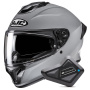 Casque Integrale HJC C71 N.Gray + Kit Bluetooth BT Mini