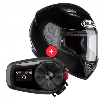 Integrale HJC CS-15 Black + Kit Bluetooth 5S