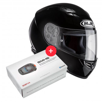 Integrale HJC CS-15 Black + Kit Bluetooth SMH5