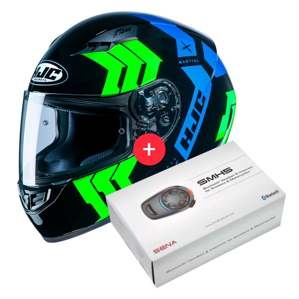 Integrale HJC CS-15 Martial MC24 + Kit Bluetooth SMH5