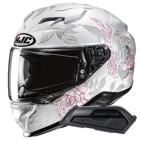 Integrale HJC F71 Eliz MC8 + Kit Bluetooth Smart 21B Flat Black