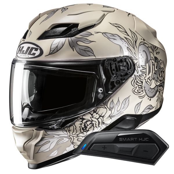 Integrale HJC F71 Eliz MC9SF + Kit Bluetooth Smart 11B