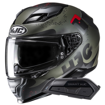 Casque Integrale HJC F71 Faco MC1SF + Kit Bluetooth Smart 21B Flat Black Casque Integrale HJC F71 Faco MC1SF + Kit Bluetooth Smart 21B Flat Black